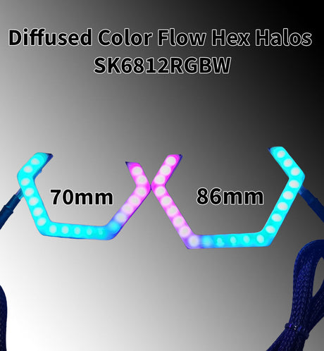 Flow Series RGBW LED Hex Halos - AutoLEDTech.com