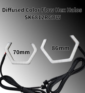 Flow Series RGBW LED Hex Halos - AutoLEDTech.com