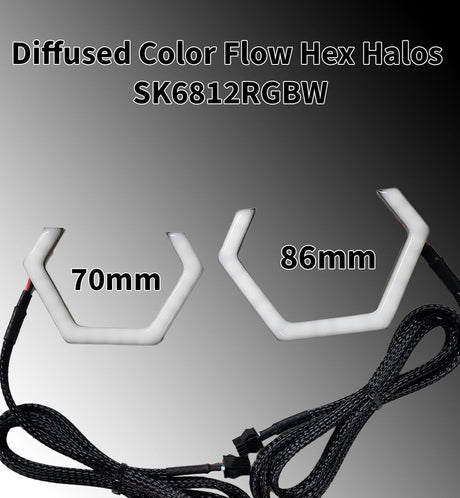 Flow Series RGBW LED Hex Halos - AutoLEDTech.com