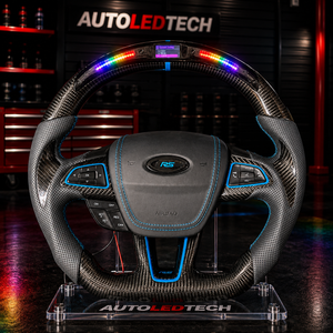 2015-2026+ Ford Focus ST RS Carbon Fiber Steering Wheel w/ LED Display