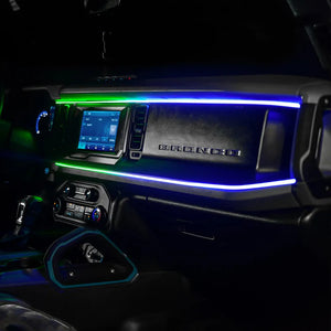 Ford Bronco Dynamic ColorSHIFT LED Interior Dash Board Kit - AutoLEDTech.com