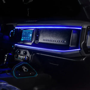 Ford Bronco Dynamic ColorSHIFT LED Interior Dash Board Kit - AutoLEDTech.com