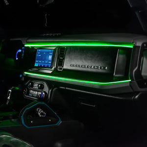 Ford Bronco Dynamic ColorSHIFT LED Interior Dash Board Kit - AutoLEDTech.com