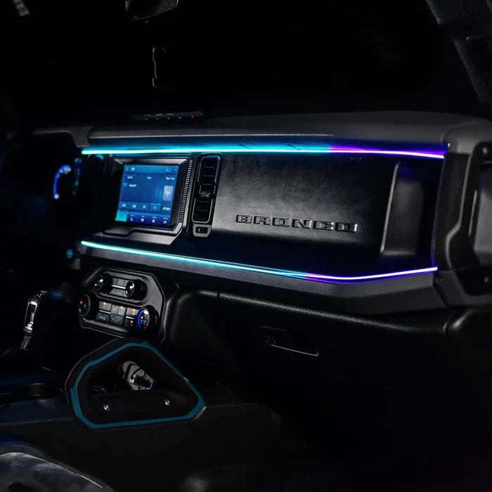 Ford Bronco Dynamic ColorSHIFT LED Interior Dash Board Kit - AutoLEDTech.com