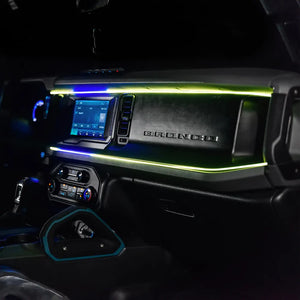 Ford Bronco Dynamic ColorSHIFT LED Interior Dash Board Kit - AutoLEDTech.com