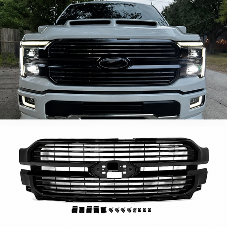 2024-2027+ Ford F150 Lariat Platinum Grill - AutoLEDTech.com