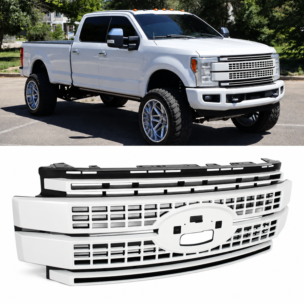 2017-2019 Ford Super Duty F250/F350 Platinum Grill (Painted)