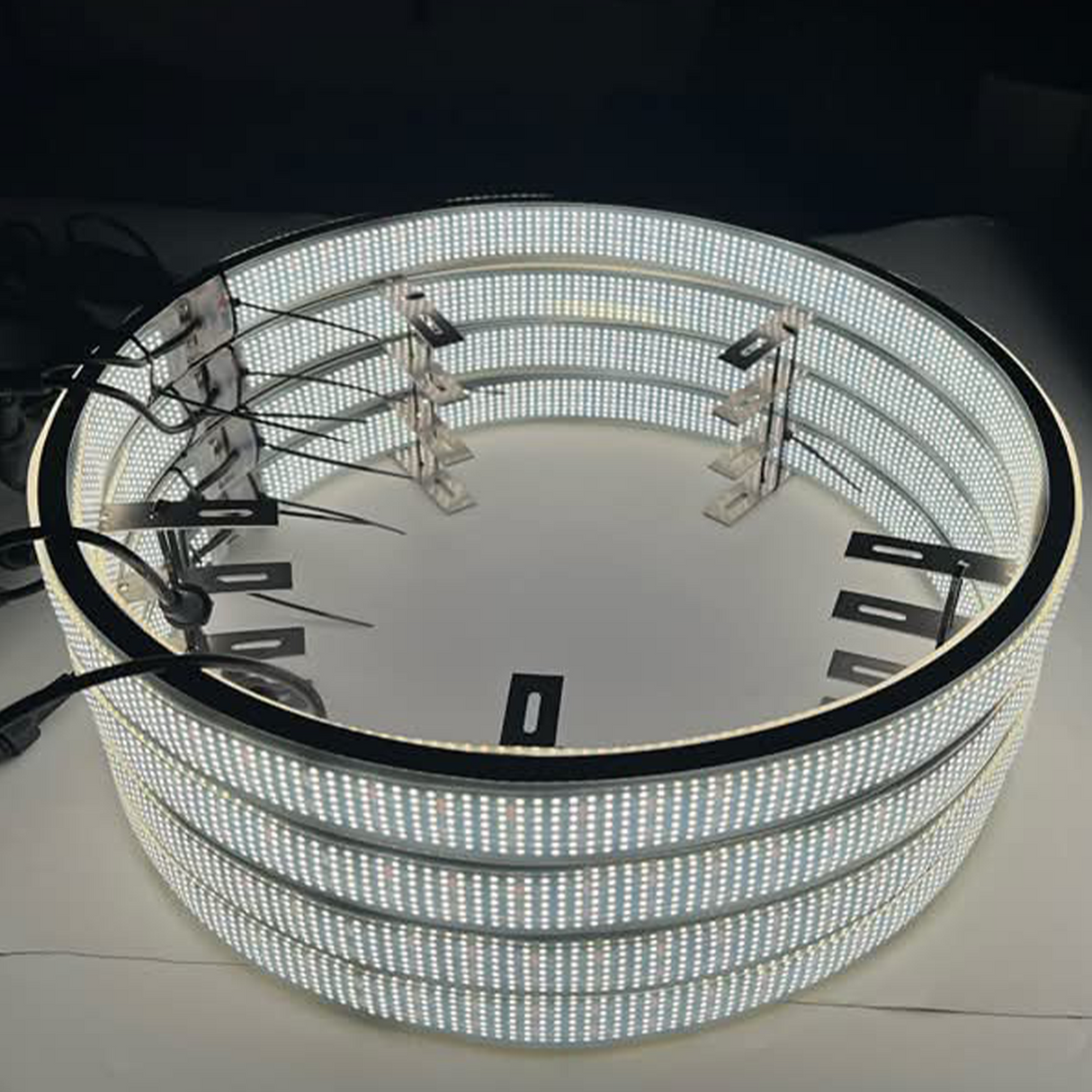 14 Row Pure White LED Wheel Ring Lights Kit