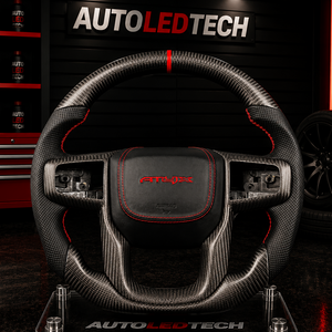 2020-2027+ GMC Sierra 1500 2500 HD Custom Carbon Fiber Steering Wheel - AutoLEDTech.com