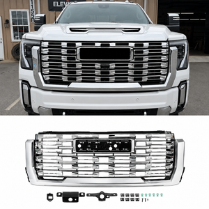 2024-2026+ GMC Sierra HD Painted AT4 Denali Grill - AutoLEDTech.com