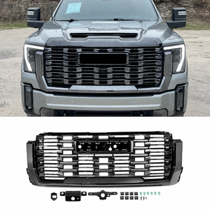 2024-2026+ GMC Sierra HD Painted AT4 Denali Grill - AutoLEDTech.com