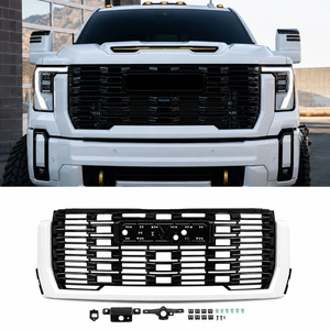 2024-2026+ GMC Sierra HD Painted AT4 Denali Grill - AutoLEDTech.com