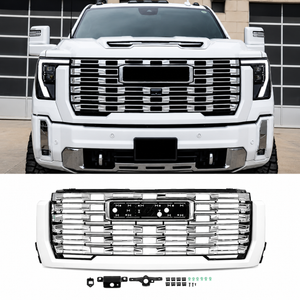 2024-2026+ GMC Sierra HD Painted AT4 Denali Grill - AutoLEDTech.com