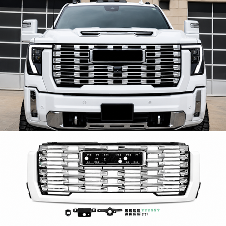 2024-2026+ GMC Sierra HD Painted AT4 Denali Grill - AutoLEDTech.com