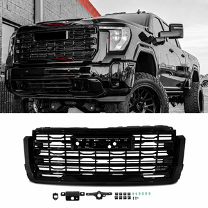 2024-2026+ GMC Sierra HD Painted AT4 Denali Grill - AutoLEDTech.com