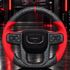 2020-2027+ GMC Sierra 1500 2500 HD Custom Carbon Fiber Steering Wheel