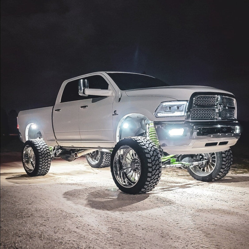 Hyper Pro MAX 104W PURE WHITE LED Rock Lights Pod Kit (9100 Lm ...