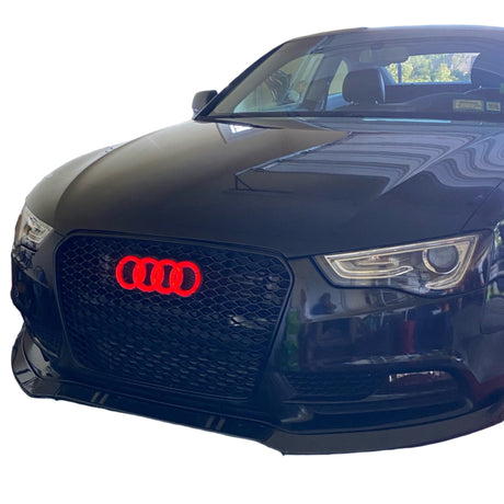 Illuminated Audi RGBW Flow Series LED Emblem Logo Badge - AutoLEDTech.com