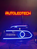 2015-2023 Dodge Charger RGBW Flow Series LED DRL Prebuilt Halo Headlights