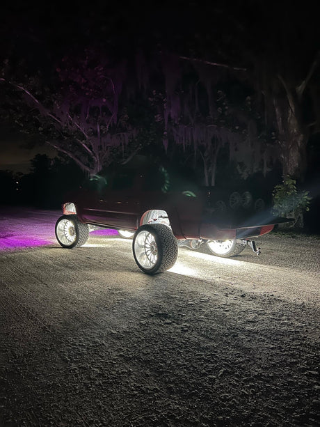 10 Row Pure White Extreme LED Wheel Ring Lights Kit - AutoLEDTech.com