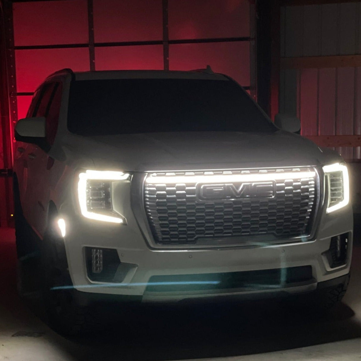 2021-2023 GMC Yukon LED Grill Accent Lights Kit | Denali AT4 LED headlight kit AutoLEDTech Oracle Lighting Trendz Flow Series RGBHaloKits OneUpLighting Morimoto