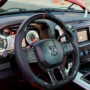 2012-2018 Dodge Ram Custom Carbon Fiber Steering Wheel