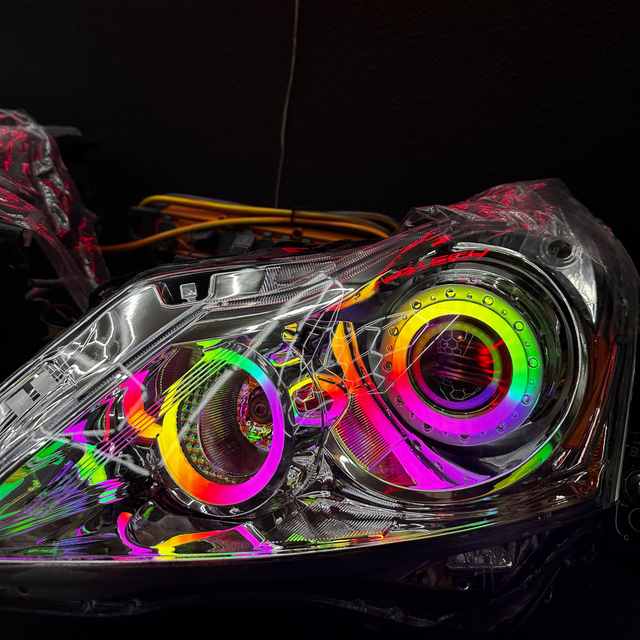 2007-2015 Infiniti G37/Q40/Q60 RGBW Flow Series Halo Kit - AutoLEDTech.com
