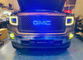Illuminated GMC RGBW LED Badge Emblem Logo (RGBW | Flow Series) LED headlight kit AutoLEDTech Oracle Lighting Trendz Flow Series RGBHaloKits OneUpLighting Morimoto