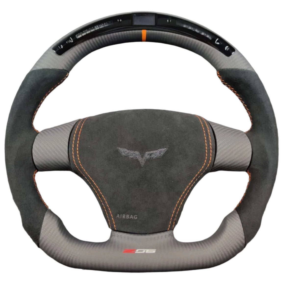 2006-2013 Chevrolet C6 Corvette Custom Carbon Fiber Steering Wheel w/ LED RPM Display