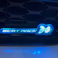 2015-2023 Dodge Charger Challenger Scatpack White or RGB LED Badge Emblem Logo