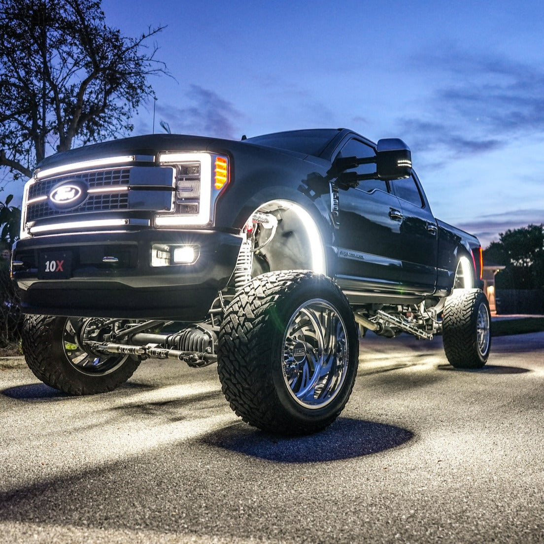 White or RGBW LED Fender Well Arch Lights Kit