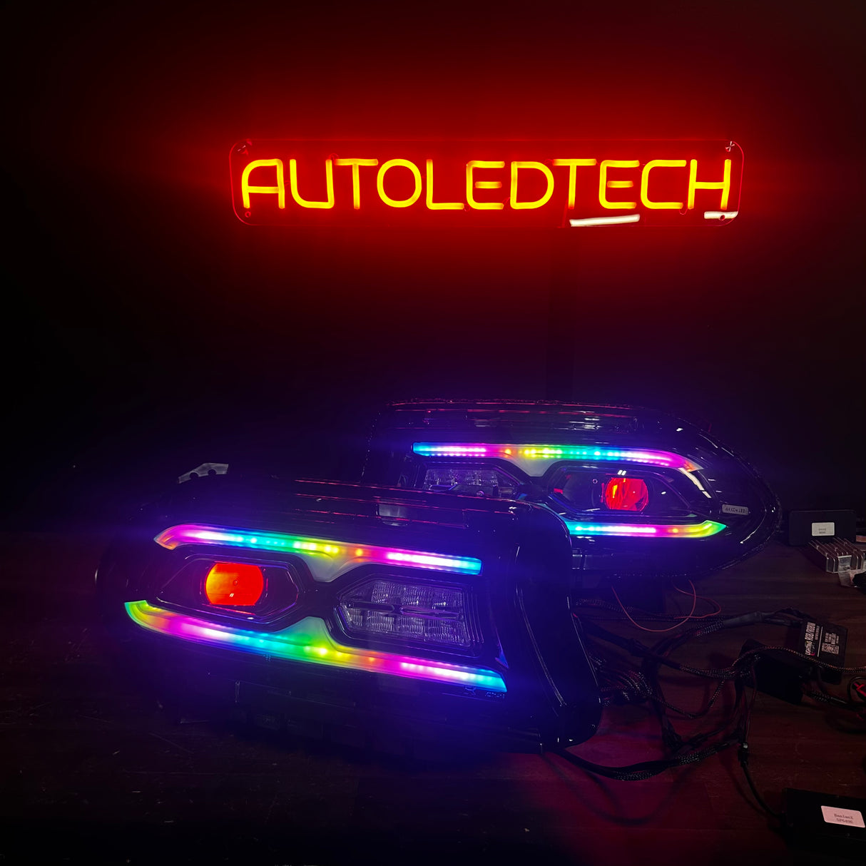 2015-2023 Dodge Charger FACELIFT RGBW Flow Series LED DRL Headlights