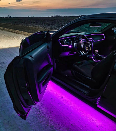 RGB LED Color-Changing Interior Dash Trim Ambient Lighting Kit Plug & Play