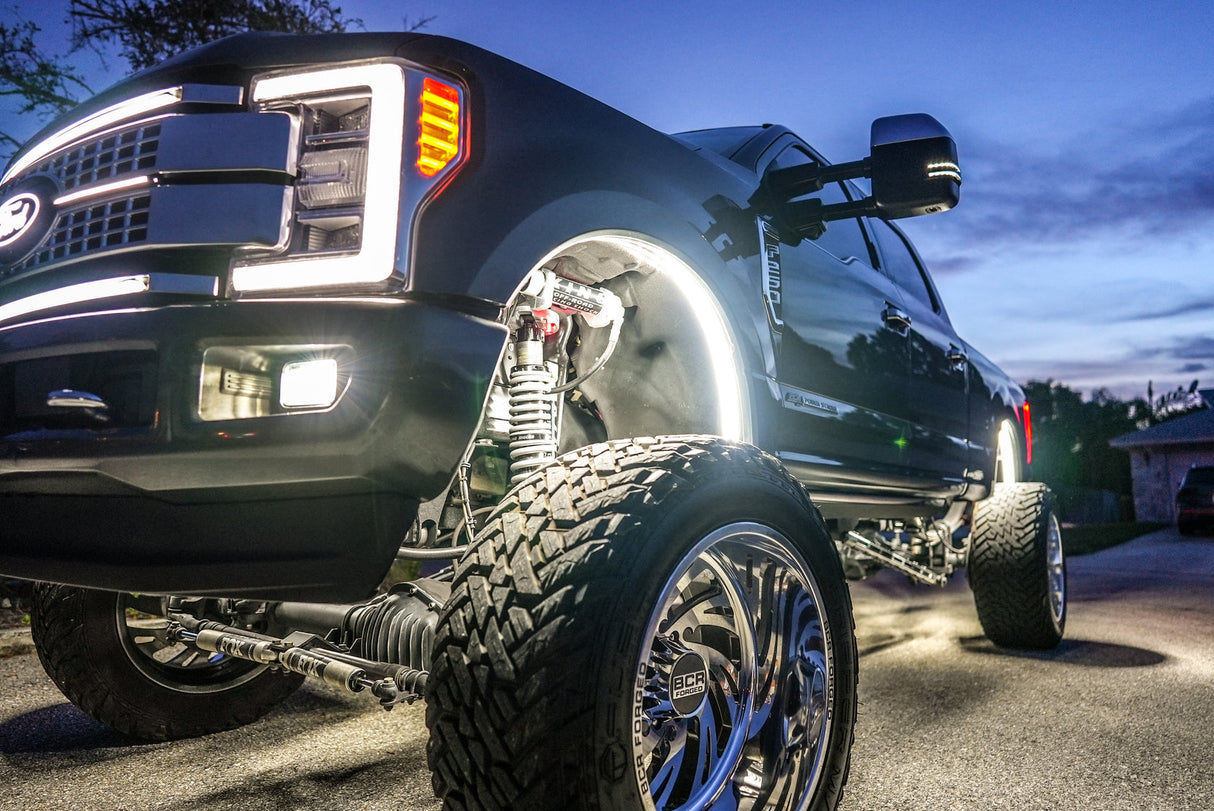 White or RGBW LED Fender Well Arch Lights Kit