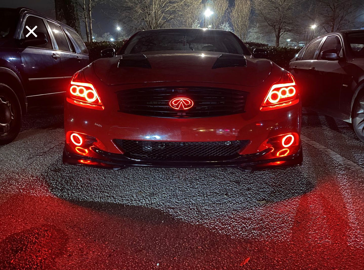 Infiniti G37 Sedan Color Changing RGB Flow LED Badge Grill Emblem - AutoLEDTech.com