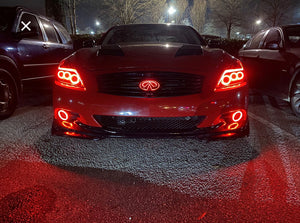 Infiniti G37 Sedan Color Changing RGB Flow LED Badge Grill Emblem - AutoLEDTech.com