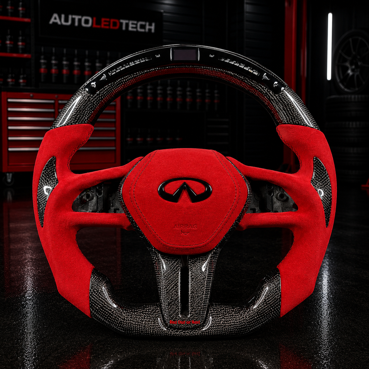 2013-2024 Infiniti Q50 Q60 Custom Carbon Fiber Steering Wheel