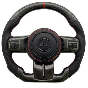 2019+ Jeep Wrangler JL Gladiator JT Custom Carbon Fiber Steering Wheel