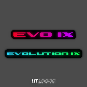 Lancer Evolution RGBW Flow Series LED Badge Emblem - Lit Logos - AutoLEDTech.com