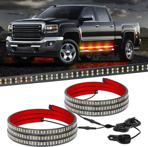 LED Strobe Rocker Lights Running Board Strips (70") - AutoLEDTech.com