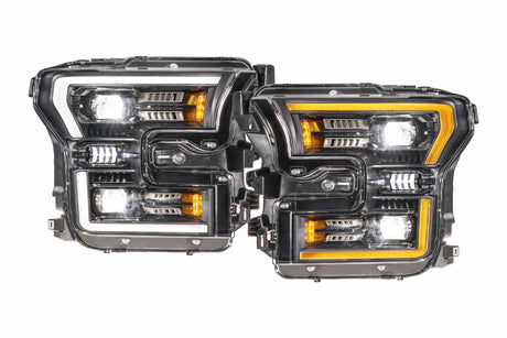 2015-2017 Ford F-150 2017-2020 Ford Raptor XB EVO LED DRL Projector Headlights - AutoLEDTech.com