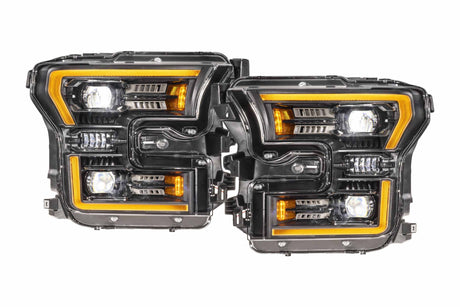 2015-2017 Ford F-150 2017-2020 Ford Raptor XB EVO LED DRL Projector Headlights - AutoLEDTech.com