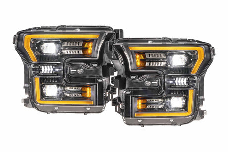 2015-2017 Ford F-150 2017-2020 Ford Raptor XB EVO LED DRL Projector Headlights - AutoLEDTech.com