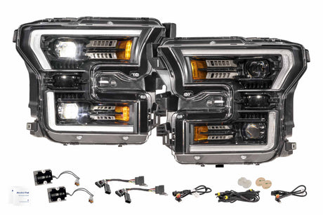 2015-2017 Ford F-150 2017-2020 Ford Raptor XB EVO LED DRL Projector Headlights - AutoLEDTech.com