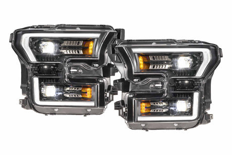 2015-2017 Ford F-150 2017-2020 Ford Raptor XB EVO LED DRL Projector Headlights - AutoLEDTech.com