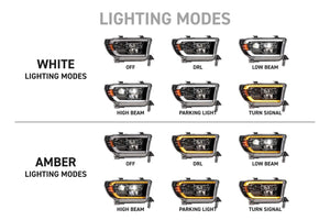 2007-2013 Toyota Tundra 2008-2017 Sequoia XB EVO LED DRL Headlights - AutoLEDTech.com