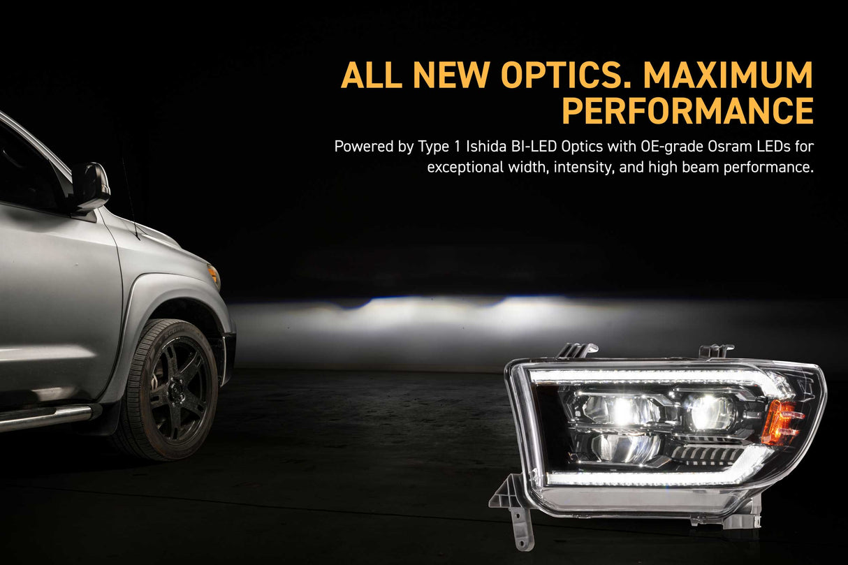 2007-2013 Toyota Tundra 2008-2017 Sequoia XB EVO LED DRL Headlights - AutoLEDTech.com
