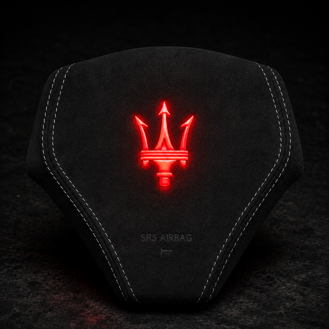 Maserati RGB LED Custom Airbag Cover - AutoLEDTech.com