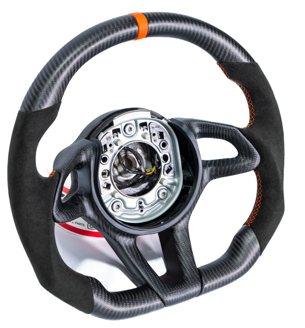 Mclaren 720S 765LT Custom Carbon Fiber Steering Wheel - AutoLEDTech.com