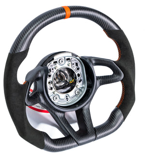 Mclaren 720S 765LT Custom Carbon Fiber Steering Wheel - AutoLEDTech.com